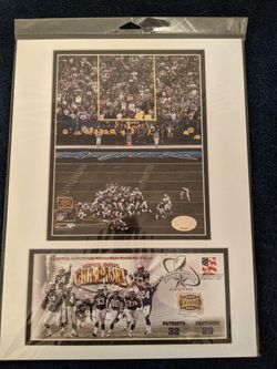Super Bowl XXXVIII Champion New England Patriots Cancelled U.S. Postage Stamp 02/01/2004 Houston, TX