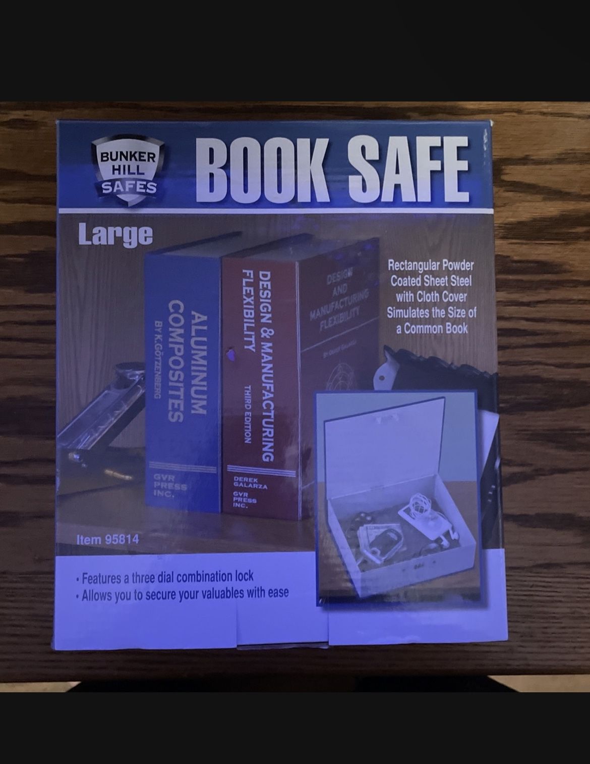 Combination Lock Diversion Book Safe