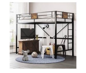 Twin size single bunk bed