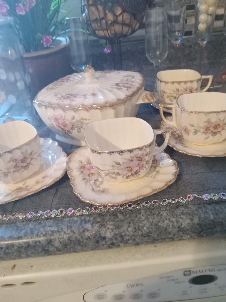 Antique four teacups
