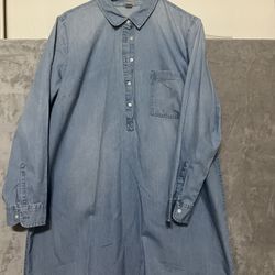 Blue Jean Cotton Dress