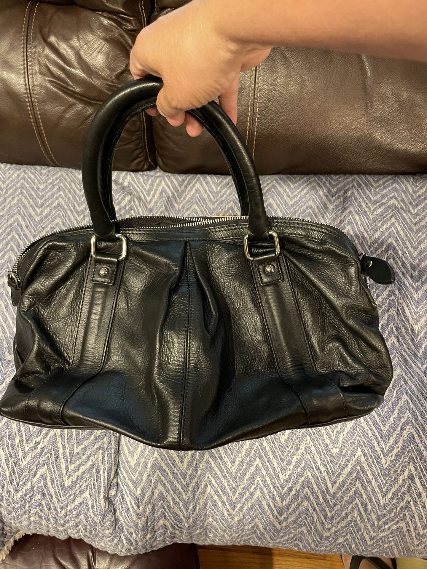 Black Leather Purse