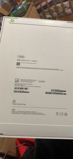 New never used unlocked iPad A16 Wi-Fi +cellular