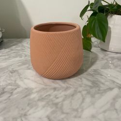 Engraved Terracotta Planter