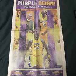 2002 lakers collectible Newspaper