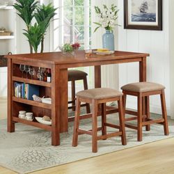 New! 5PC Pub Height Dining Set