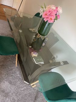 Glass Top Coffee Table with Multi-Tiered Base