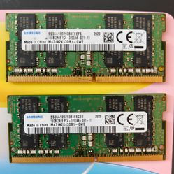 32GB Samsung DDR4 SODIMM Laptop RAM