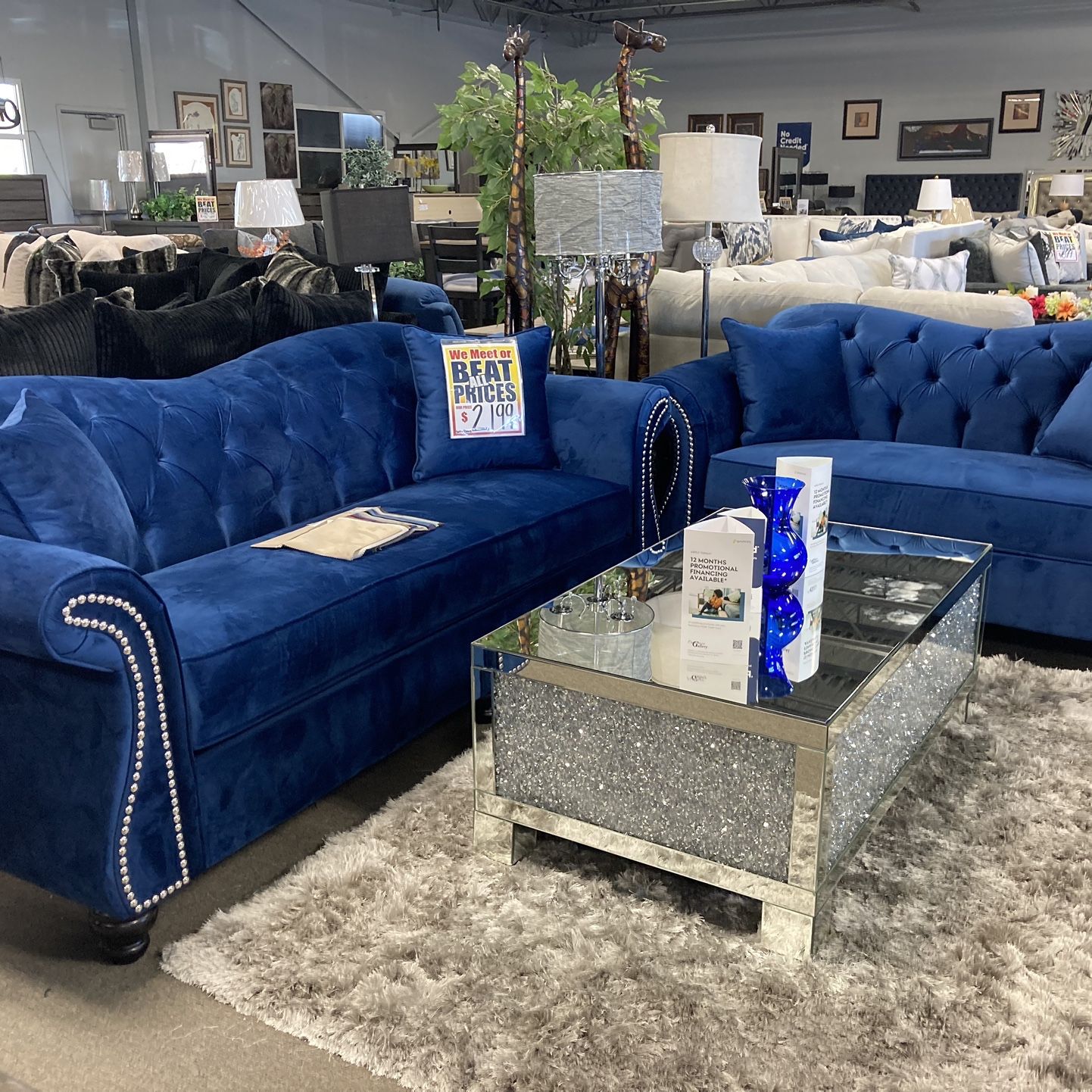 Blue Royal Sofa Loveseat💙⭐️ $2,099