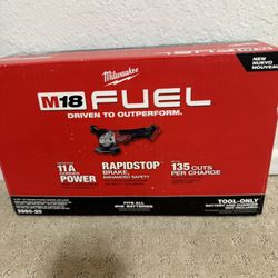 BRAND NEW MILWAUKEE M18 FUEL ANGLE GRINDER 