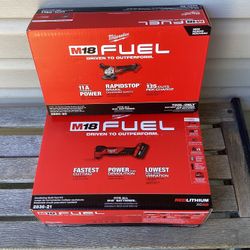 Milwaukee Bundle Deal M18 FUEL Oscillating Multi-Tool Kit And M18 FUEL Grinder (ToolOnly).  Brand NEW.