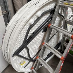 60” Round Lifetime Tables $40 Each.  Great Condition
