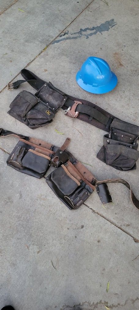 Construction Belt And Helmet