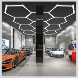 LZHOME hexagon led garage lights
