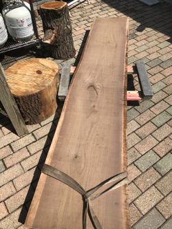 Walnut live edge slabs