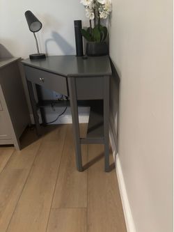 Grey Corner Desk