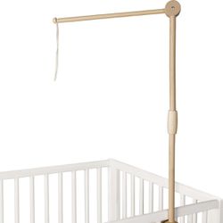 Wooden Baby Mobile Arm for Crib 31 Inch with Strong Silicon Gasket