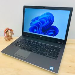 Dell i7 9th Gen vPro 17.3” Full HD laptop workstation / Windows 11 Pro / Camera / SSD 512GB / RAM 32GB / NVIDIA 6GB / Bluetooth / Charger / Backlit