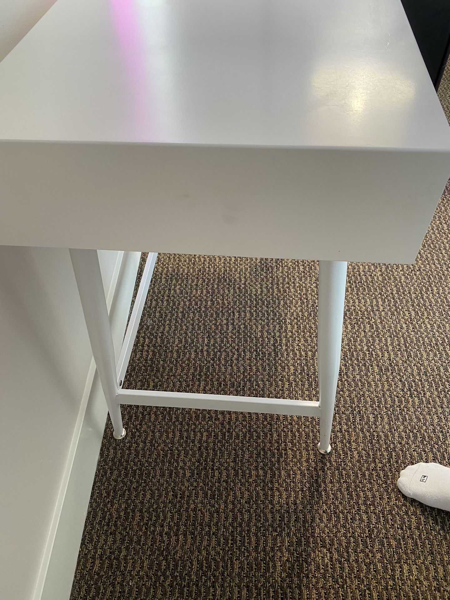 White Mid Century Modern Desk