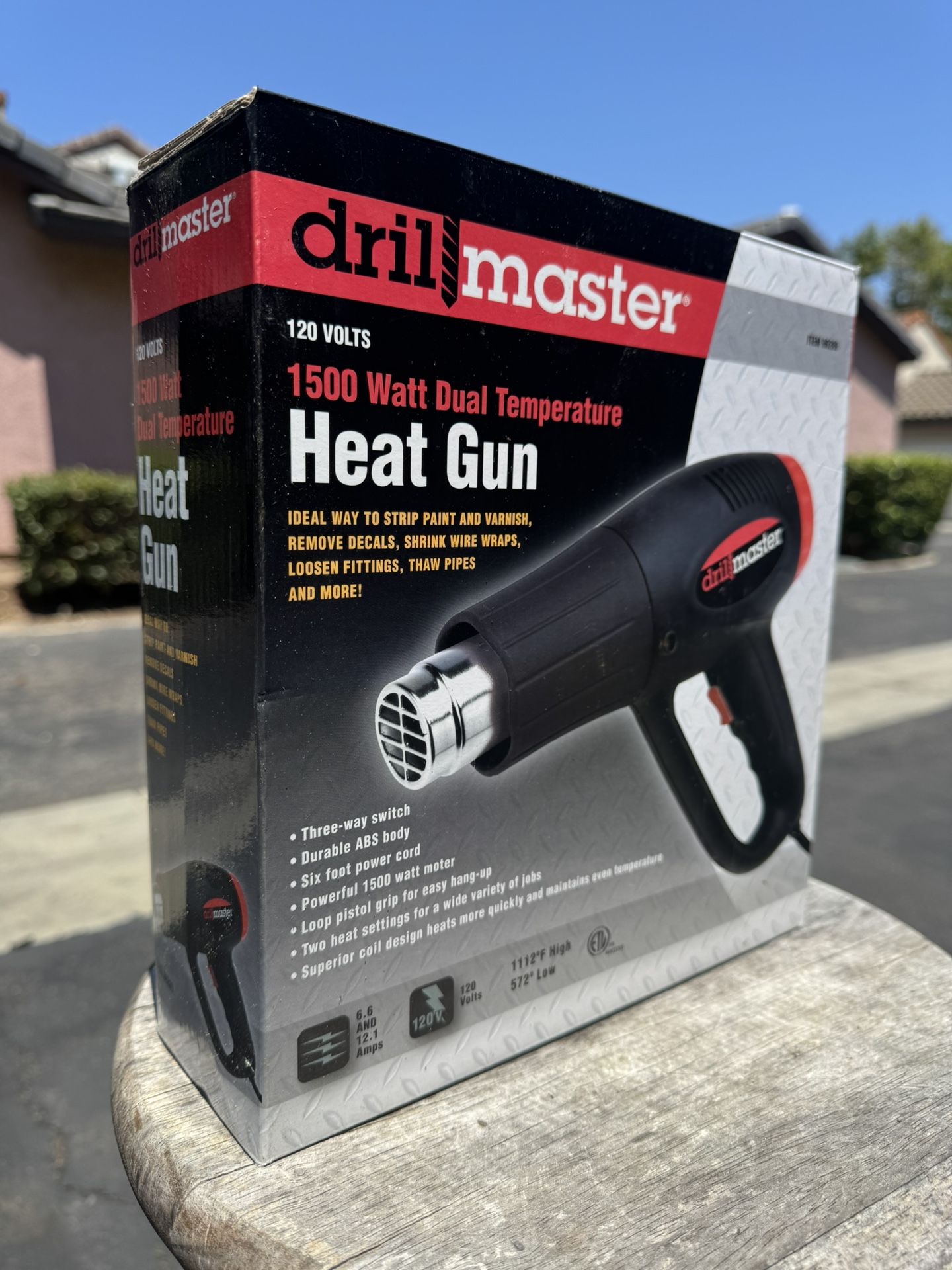BRAND NEW IN BOX NEVER USED Drill Master Heat Gun 1500 Watts
