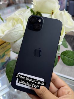 Unlocked- iPhone 15 plus 128 Gb and clean imei