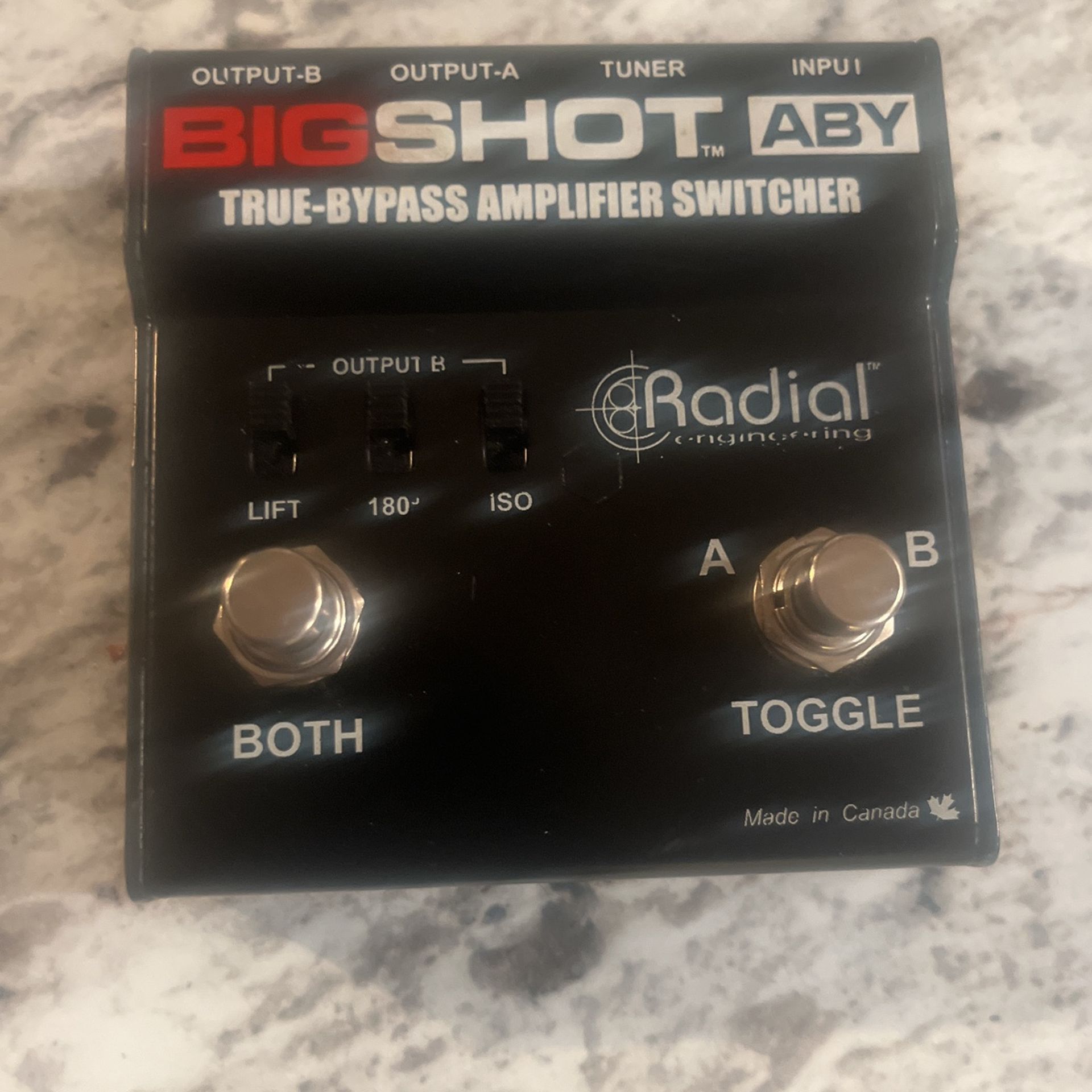 Big Shot ABY Bypass Amplifier Switcher