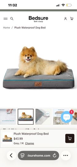Waterproof dog bed 30 x 20 x 3 new never used