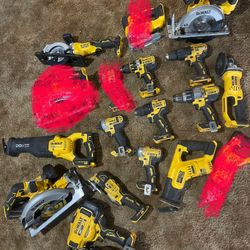 Variety Of Dewalt Tools