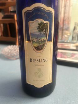 2013 Riesling bottle