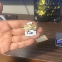 Gold Last Supper Earrings