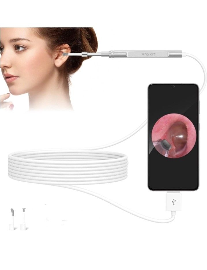 Teslong USB Otoscope with Light Ear Camera