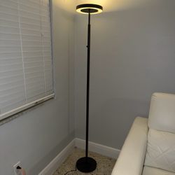 LED Dimmable Torchiere Floor Lamp Black