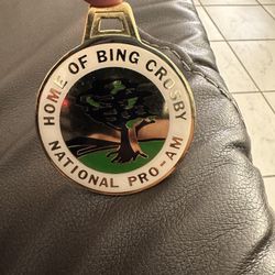 Vtg-PGA Bag Tag Bing Crosby