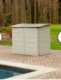 Rubbermaid Outdoor Plastic Storage Shed Box