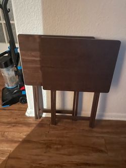 Folding TV Tray Tables Set of 2