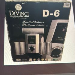 Divinci D-6 Sub Woofer Bass 5.1 Surround System Amplifier New