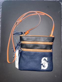 MLB Mariners Triple Zip Crossbody Color: Mariners