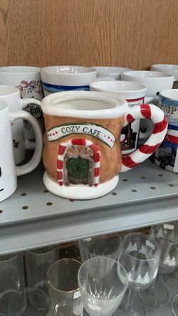 Cozy Cafe Christmas Ceramic Mug