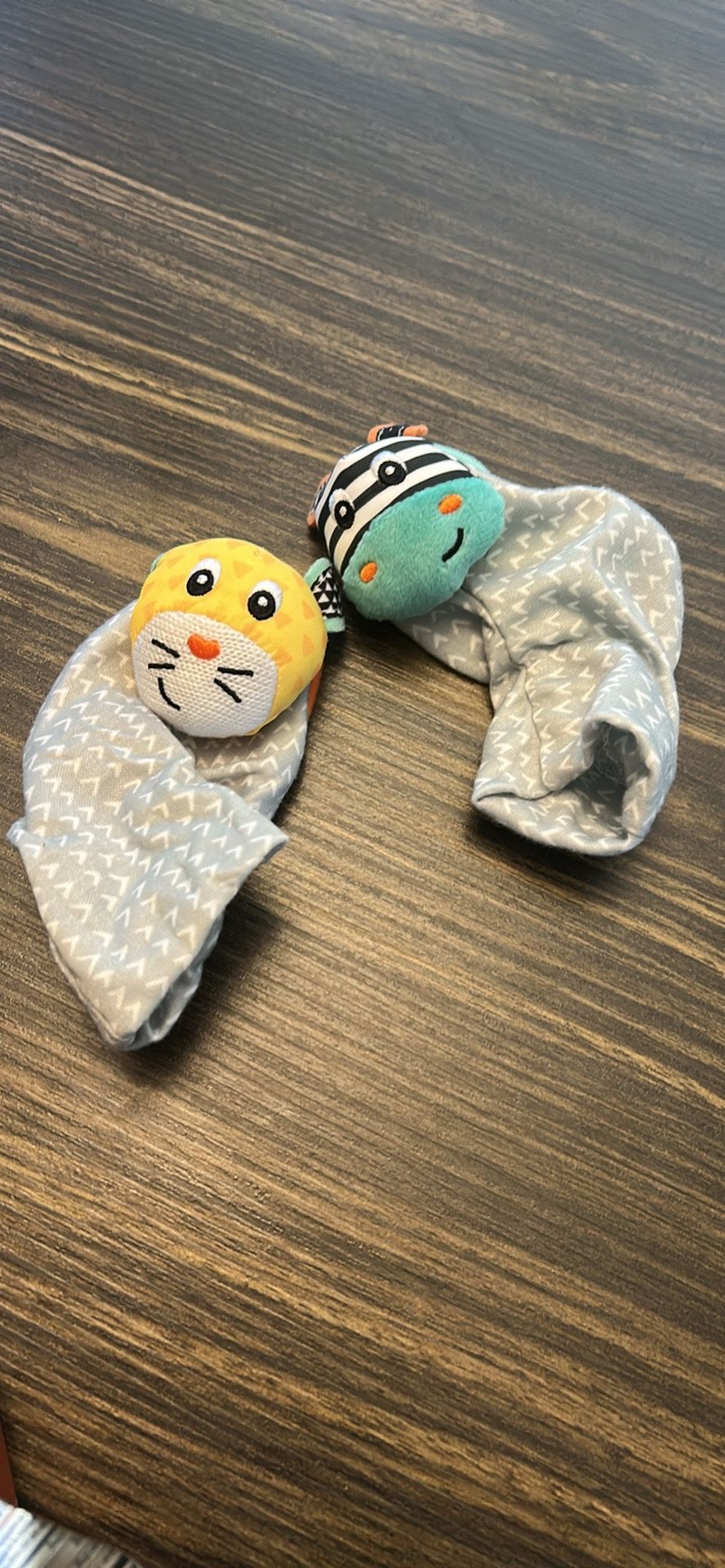 Infantino Cheetah and Zebra Foot Rattles