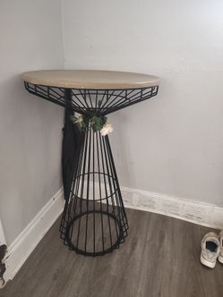 Long metal Table
