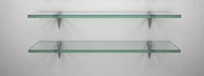 Floating Glass shelves