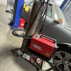 Lincoln 180 Welder W/ Tank And Cart