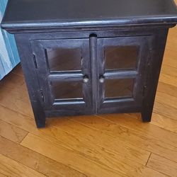 Black End Table Nightstand