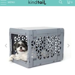 Kindtail Modern Collapsible Plastic Pet Crate