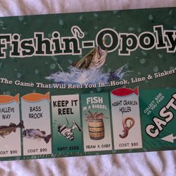 Fishin-Opoly Board Game. 