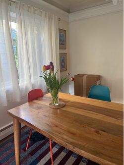 Live-Edge Solid Wood Dining Table