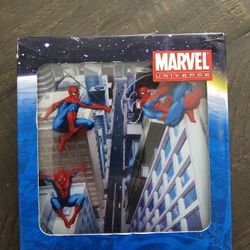 Marvel Glass Coasters With Caddy Spiderman 