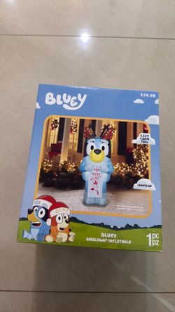 Bluey with Wish List Christmas Inflatables Decoration 5.5 Ft