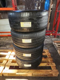 275 40R 20 USED TIRES MICHELIN 2754020 USED TIRES (SET) MOUNT BALANCE INCLUDED