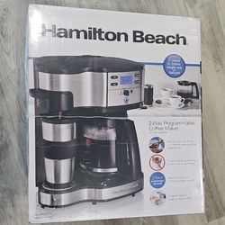 NEW Hamilton Beach 2-Way Programmable 12 Cup Coffee Maker
